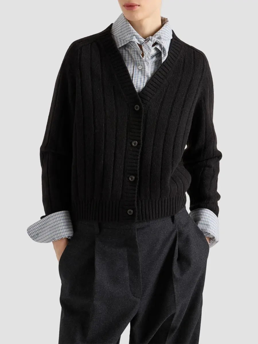 Prada Women's Cashmere Cardigan | Thumbnail 3