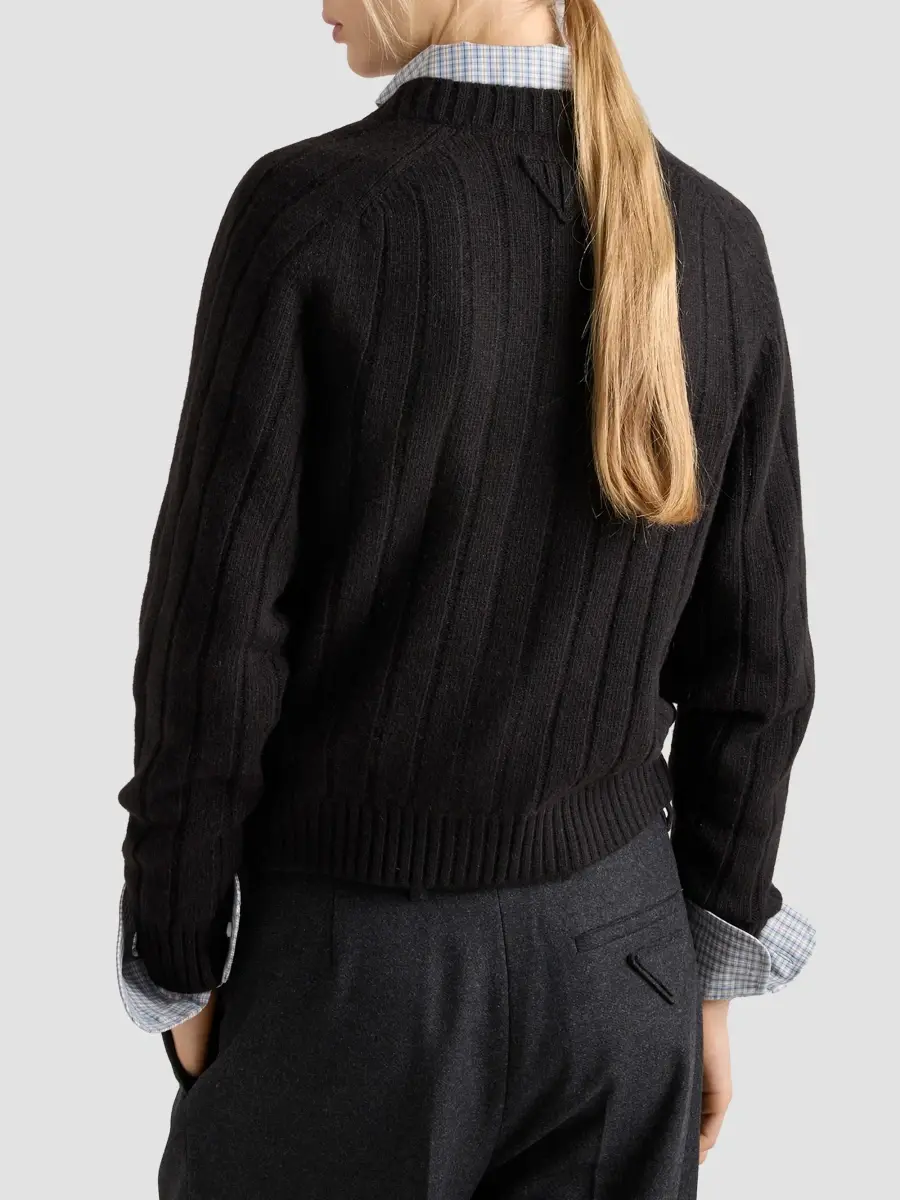 Prada Women's Cashmere Cardigan | Thumbnail 4