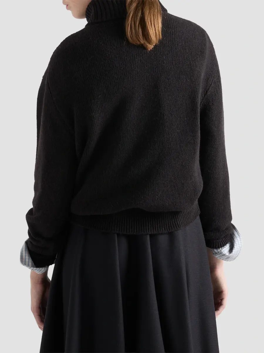 Prada Women's Cashmere Turtleneck Sweater | Thumbnail 4 Prada Women's Cashmere Turtleneck Sweater | Thumbnail 4