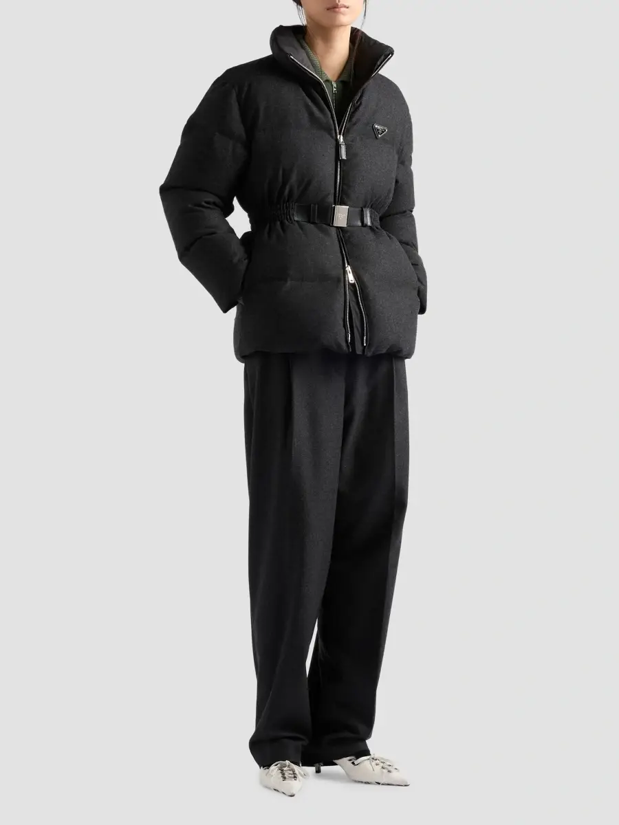 Prada Women's Cashmere Polo Sweater | Thumbnail 2 Prada Women's Cashmere Polo Sweater | Thumbnail 2