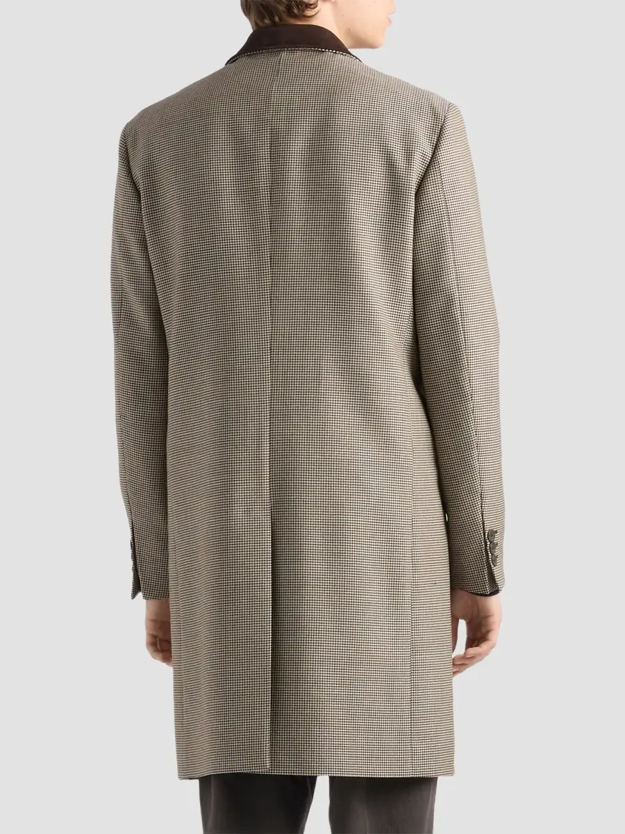 Prada Men's Single-Breasted Mohair Wool Coat | Thumbnail 4 Prada Men's Single-Breasted Mohair Wool Coat | Thumbnail 4