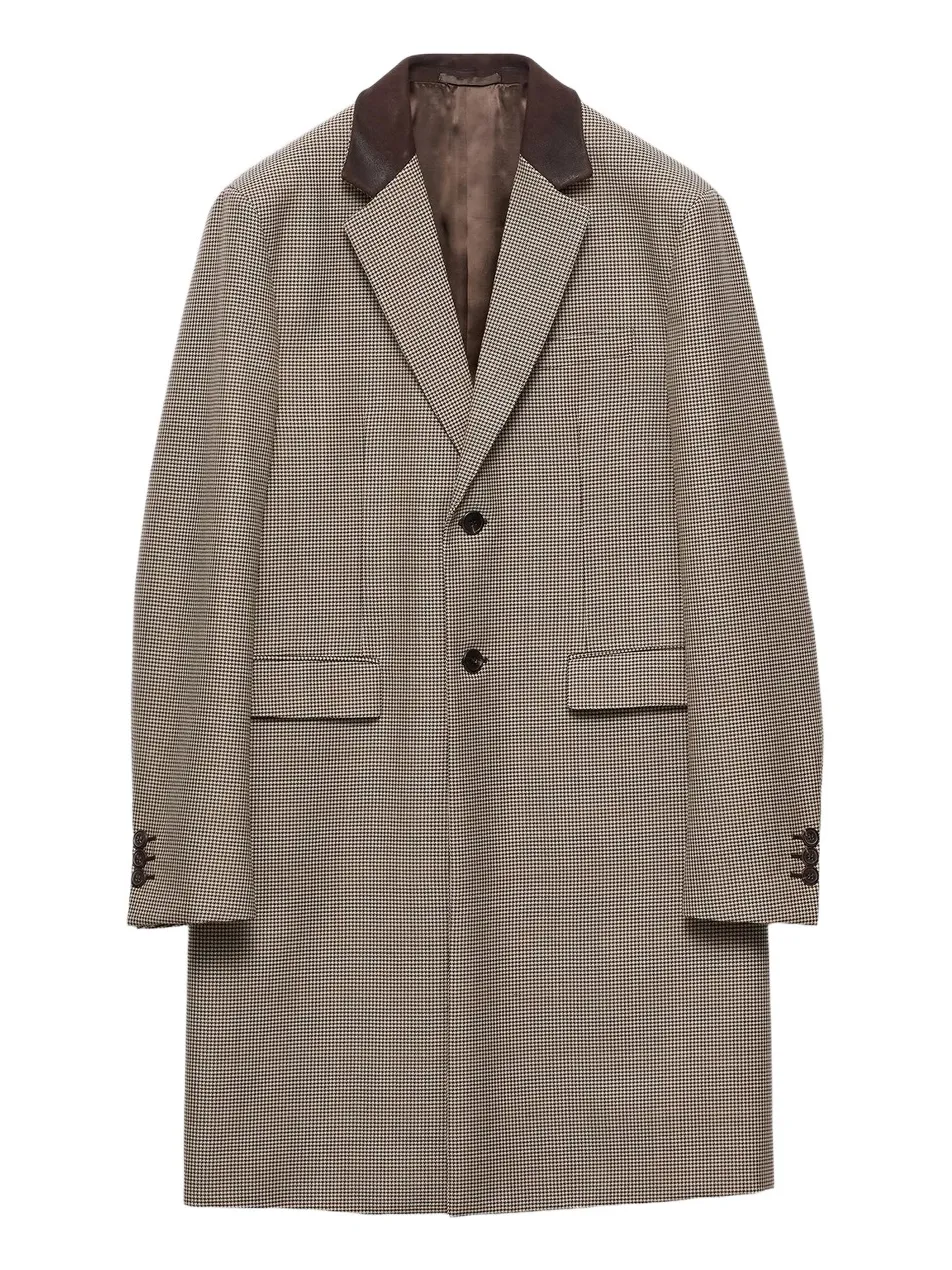 Men's Single-Breasted Mohair Wool Coat Men's Single-Breasted Mohair Wool Coat