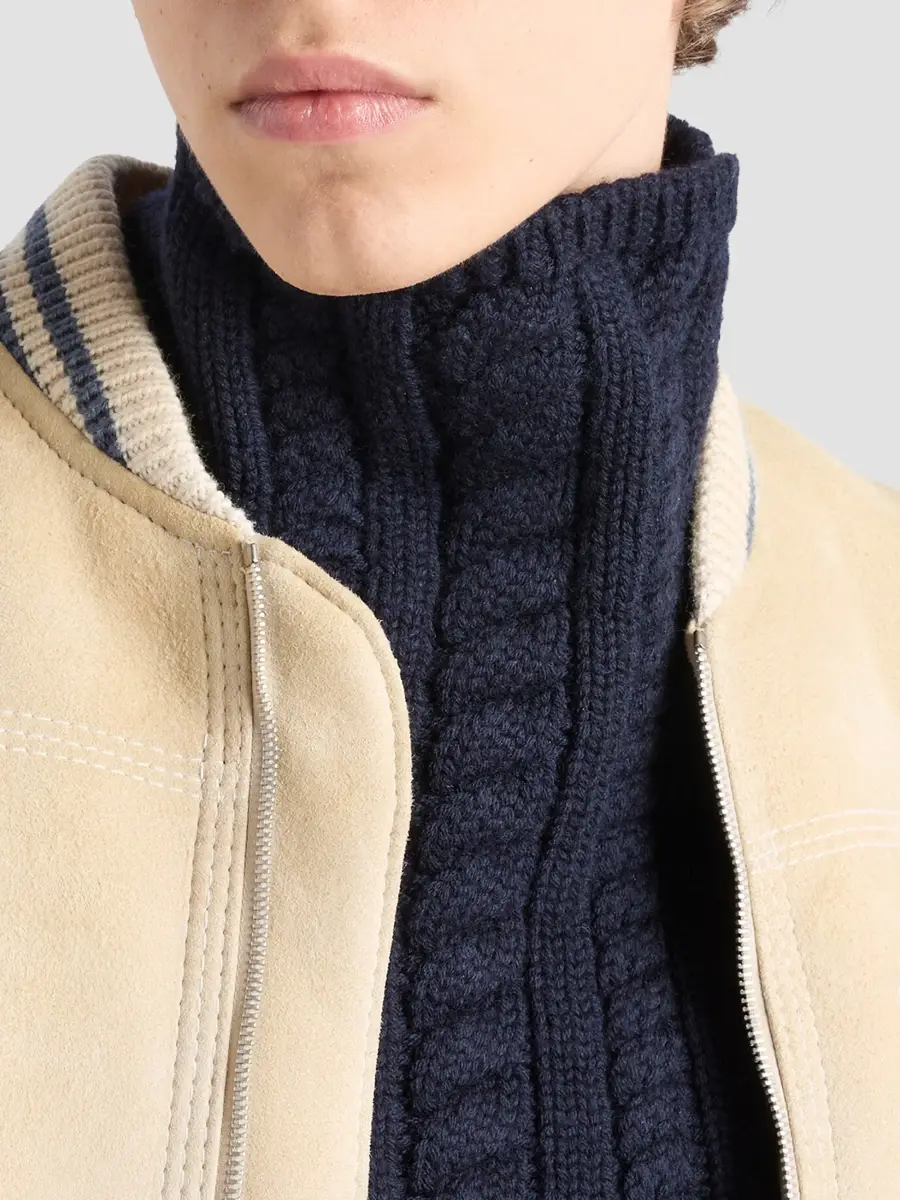 Prada Men's Wool Neck Warmer | Thumbnail 2 Prada Men's Wool Neck Warmer | Thumbnail 2