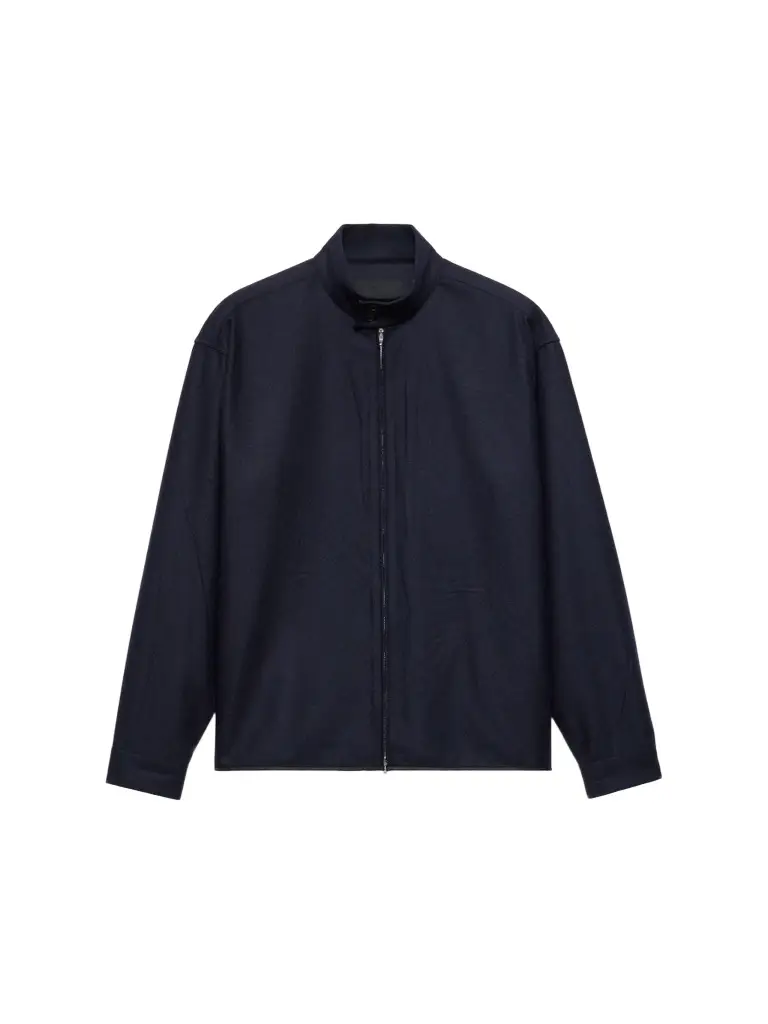 Prada Men's Wool and Cashmere Shirt - Blue