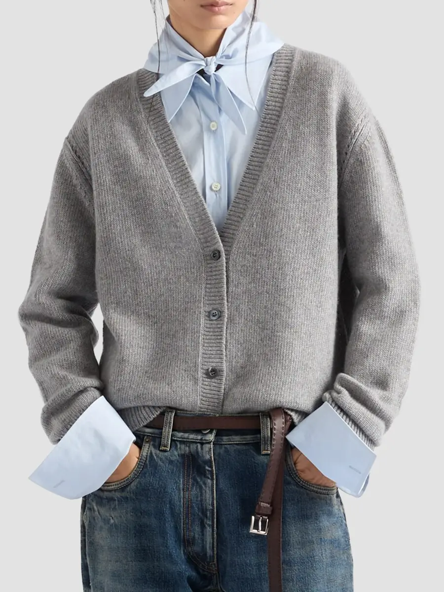 Prada Women's Cashmere Cardigan | Thumbnail 2