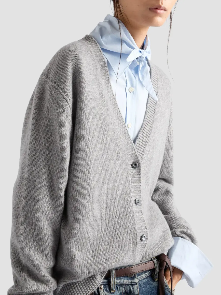 Prada Women's Cashmere Cardigan | Thumbnail 3