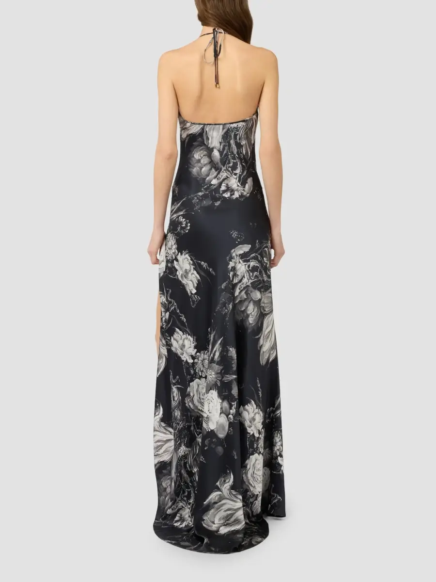 Roberto Cavalli Women's Floral Silk Maxi Dress | Thumbnail 3