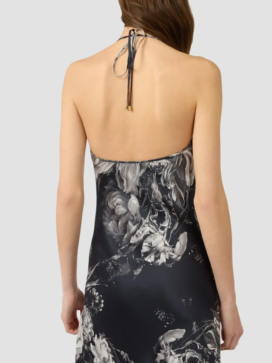 Roberto Cavalli Women's Floral Silk Maxi Dress | Thumbnail 5