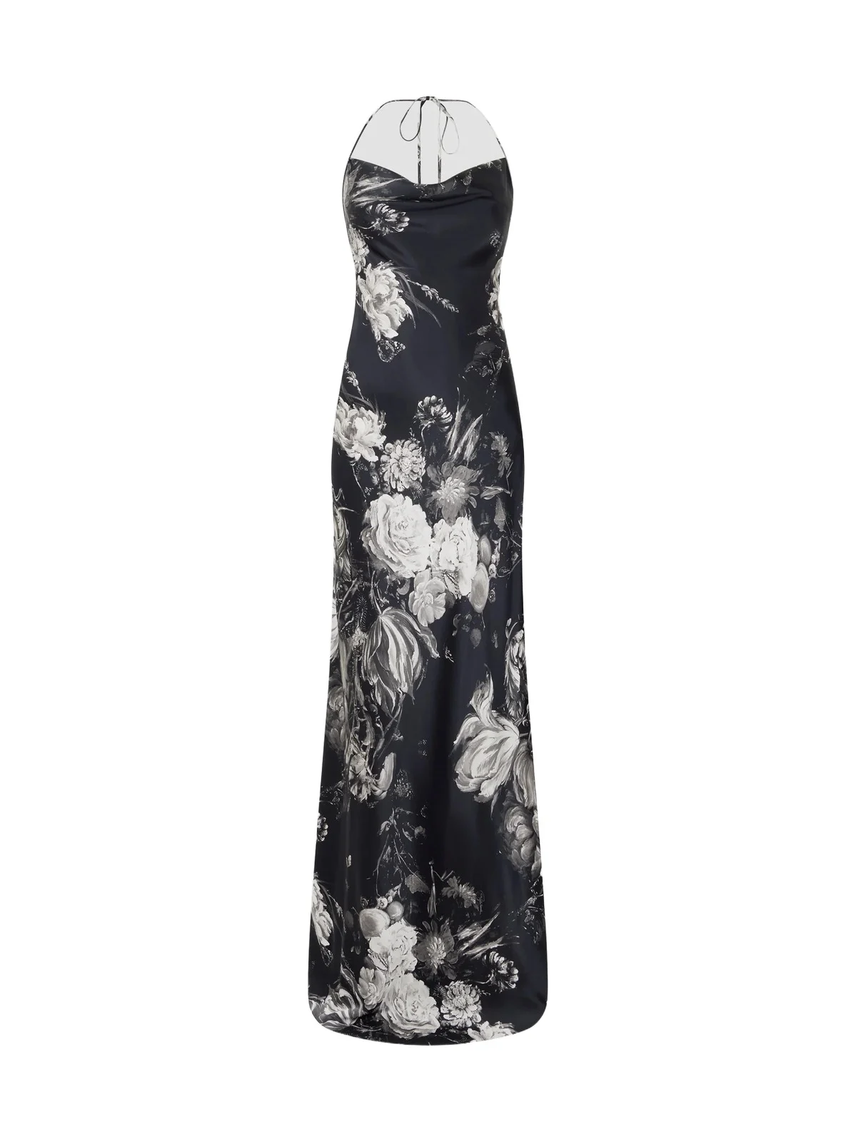 Women's Floral Silk Maxi Dress Women's Floral Silk Maxi Dress