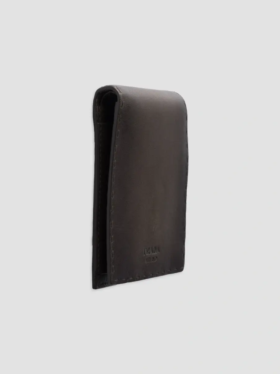Prada Men's Antiqued Leather Wallet | Thumbnail 4
