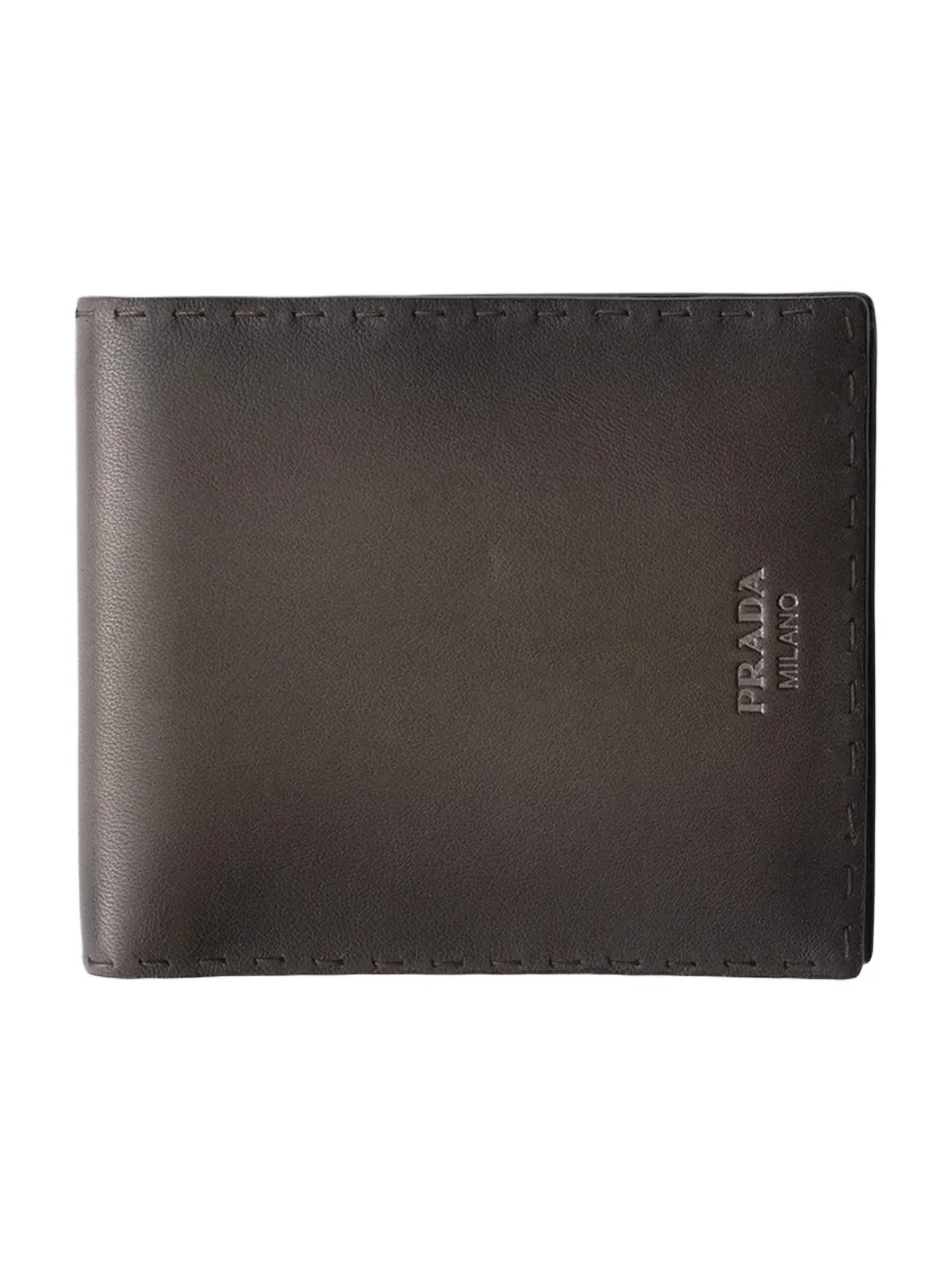 Prada Men's Antiqued Leather Wallet