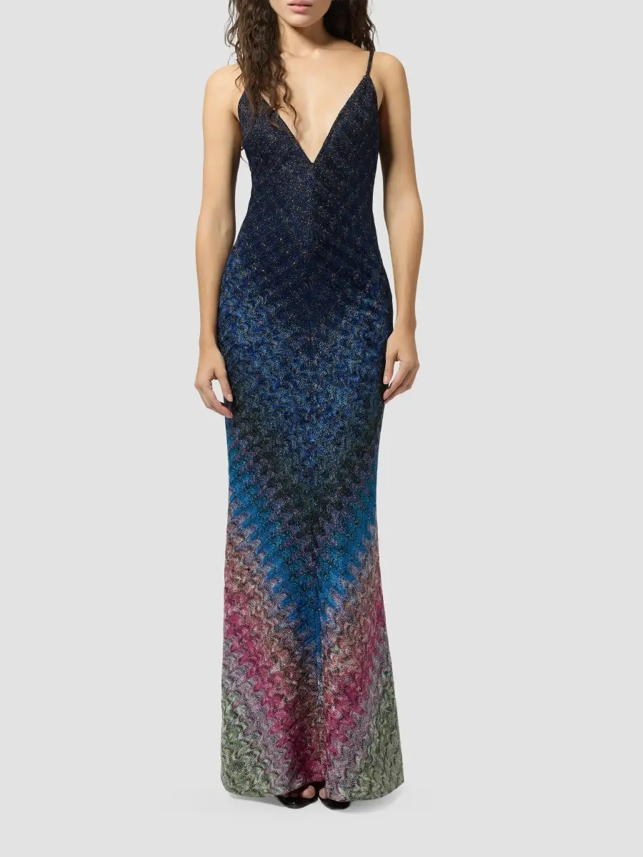 Missoni Women's Textured Ombré Column Gown | Thumbnail 2 Missoni Women's Textured Ombré Column Gown | Thumbnail 2