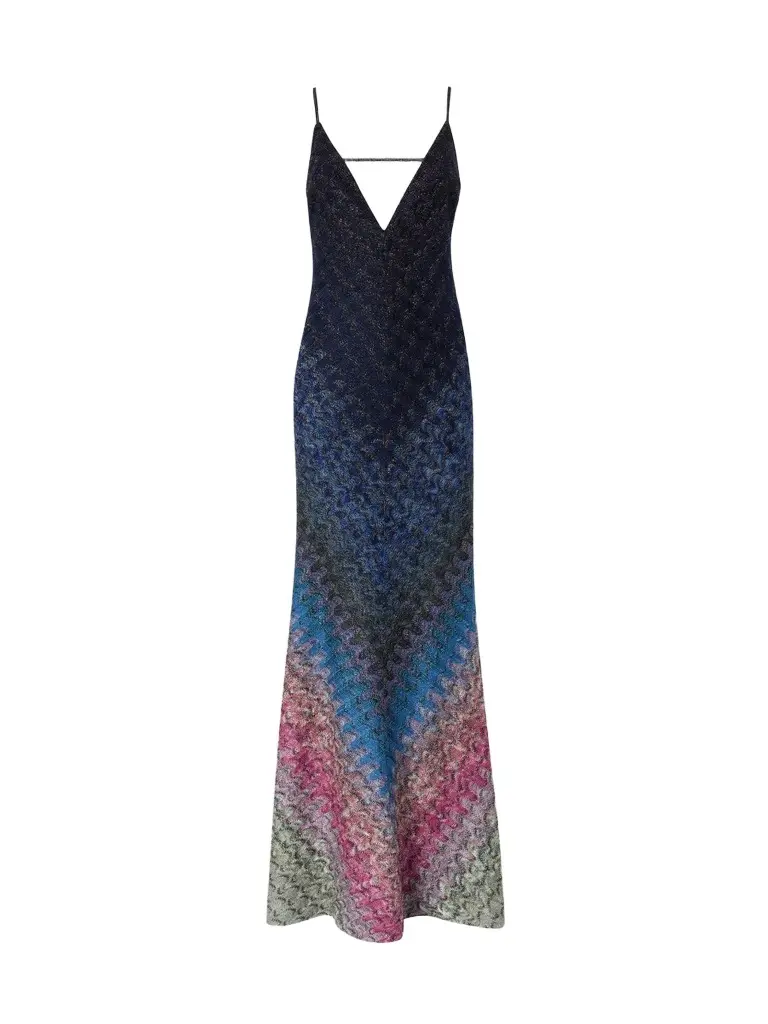 Women's Textured Ombré Column Gown Women's Textured Ombré Column Gown