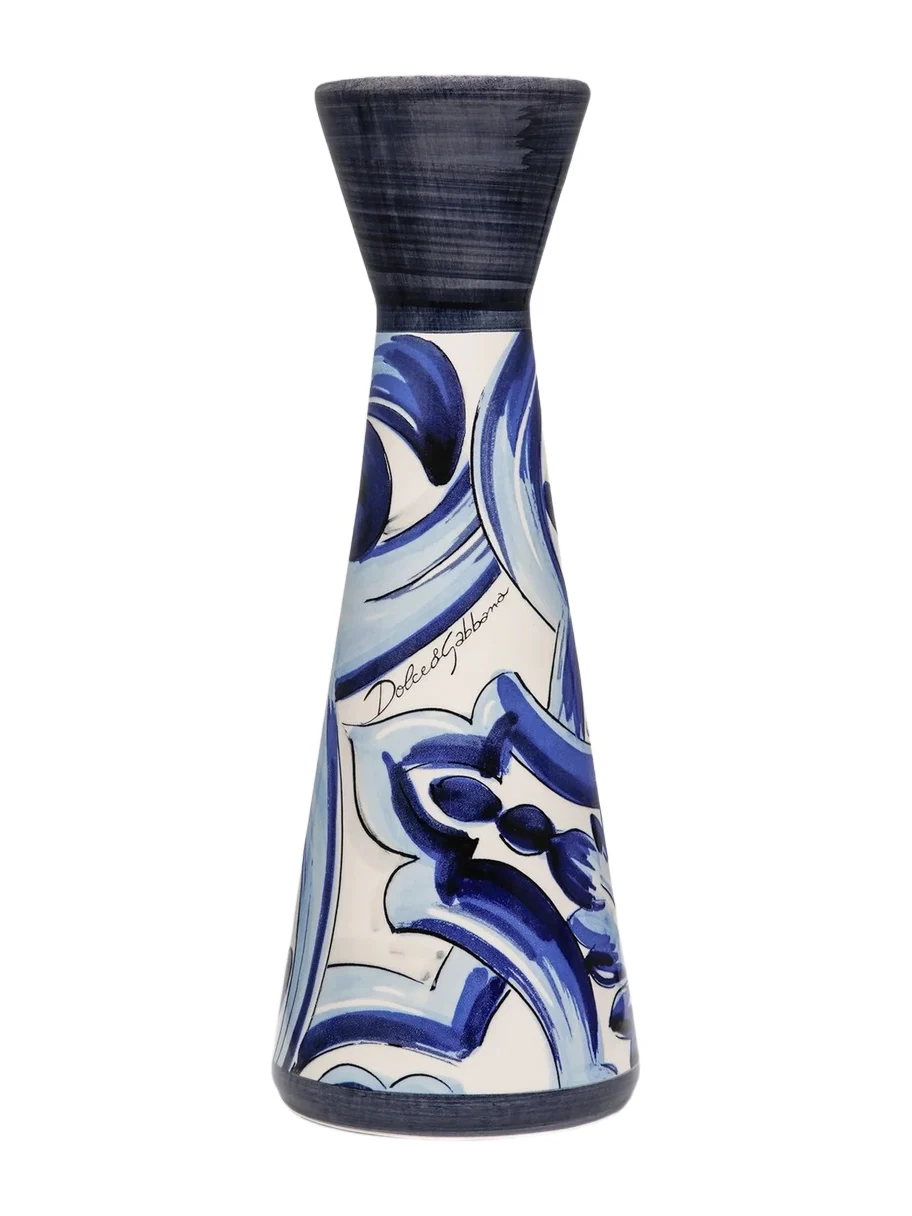 Dolce & Gabbana Blue Mediterraneo Ceramic Candleholder