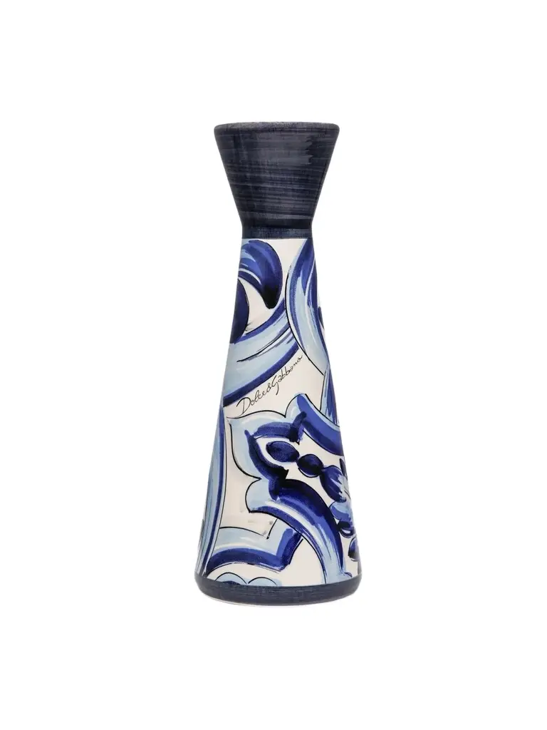 Dolce & Gabbana Blue Mediterraneo Ceramic Candleholder