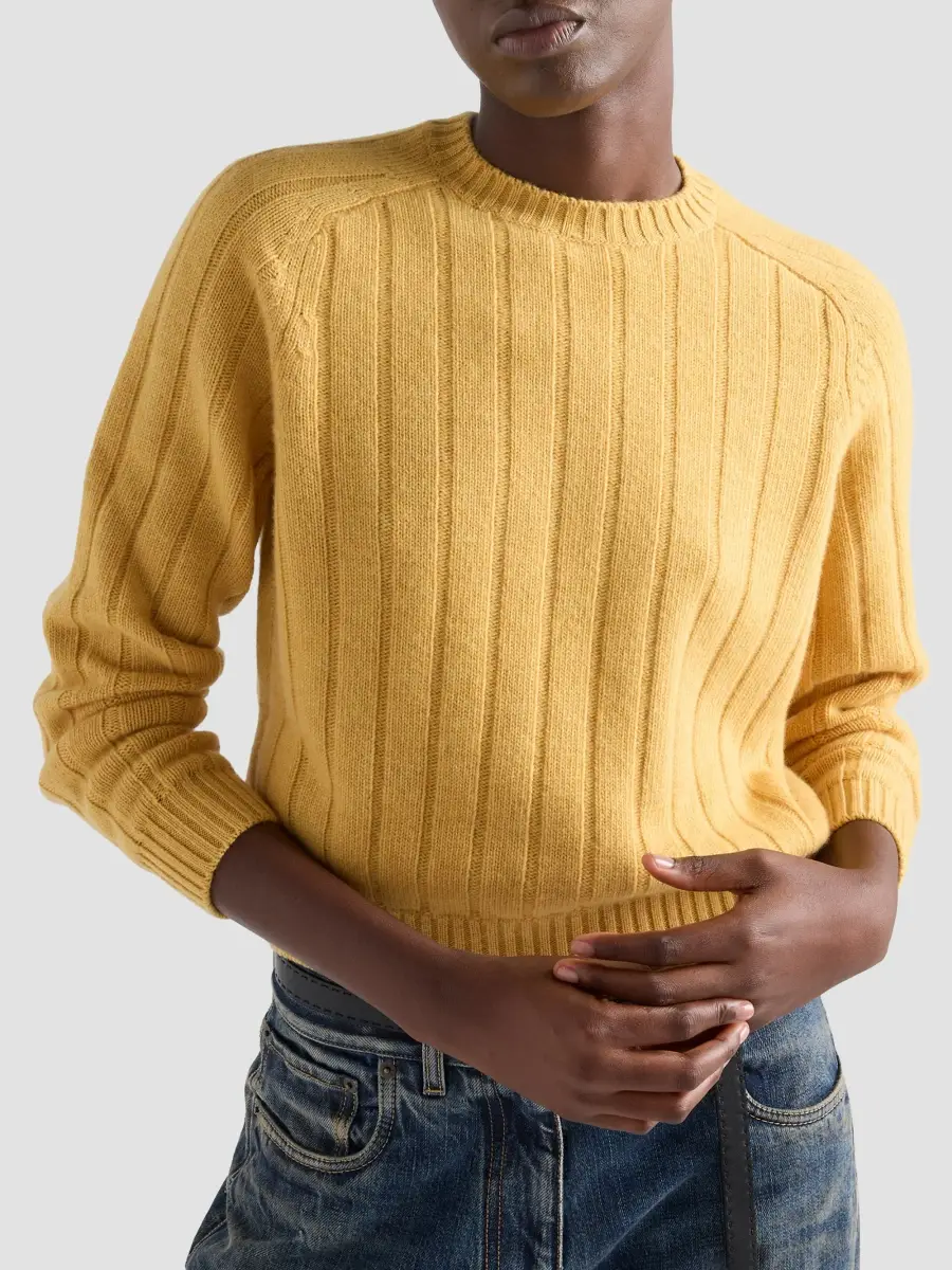 Prada Women's Cashmere Crew-Neck Sweater | Thumbnail 3 Prada Women's Cashmere Crew-Neck Sweater | Thumbnail 3