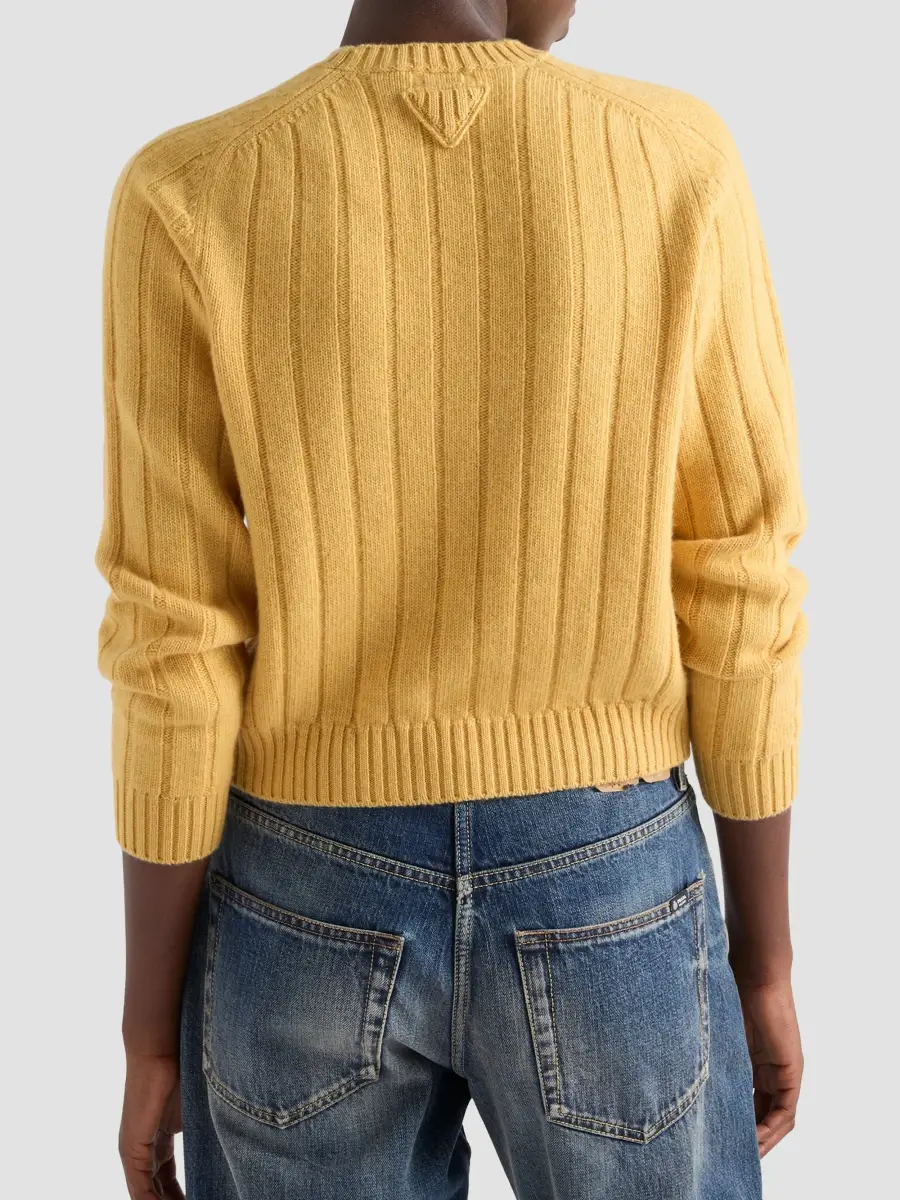 Prada Women's Cashmere Crew-Neck Sweater | Thumbnail 4 Prada Women's Cashmere Crew-Neck Sweater | Thumbnail 4