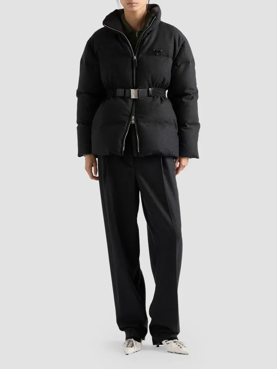 Prada Women's Re-Wool Down Jacket | Thumbnail 2 Prada Women's Re-Wool Down Jacket | Thumbnail 2
