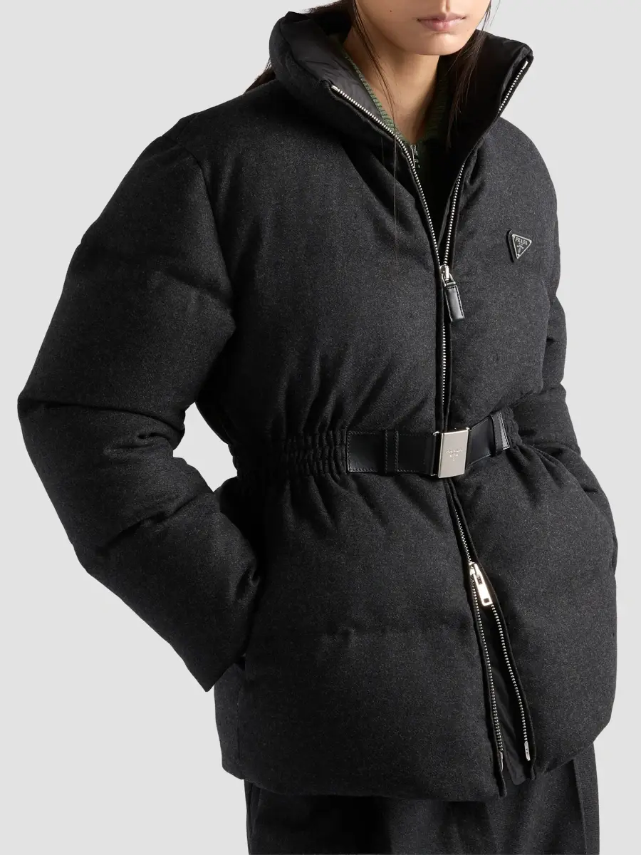 Prada Women's Re-Wool Down Jacket | Thumbnail 4 Prada Women's Re-Wool Down Jacket | Thumbnail 4