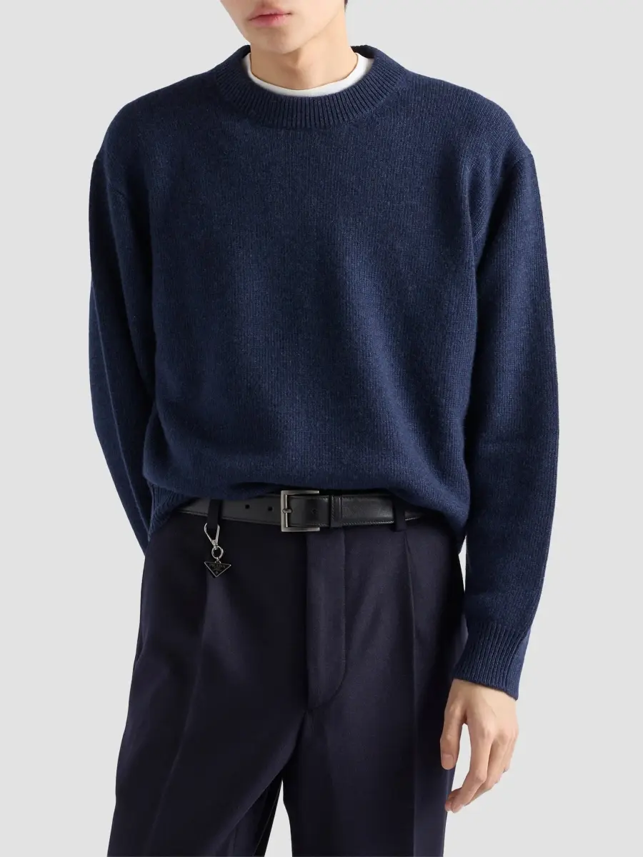 Prada Men's Re-Cashmere Crewneck Sweater | Thumbnail 3