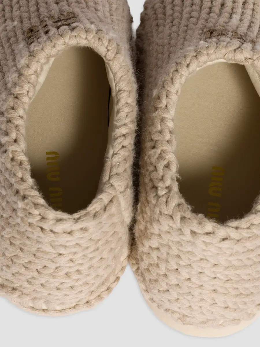 Miu Miu Women's Knit Mules | Thumbnail 3 Miu Miu Women's Knit Mules | Thumbnail 3