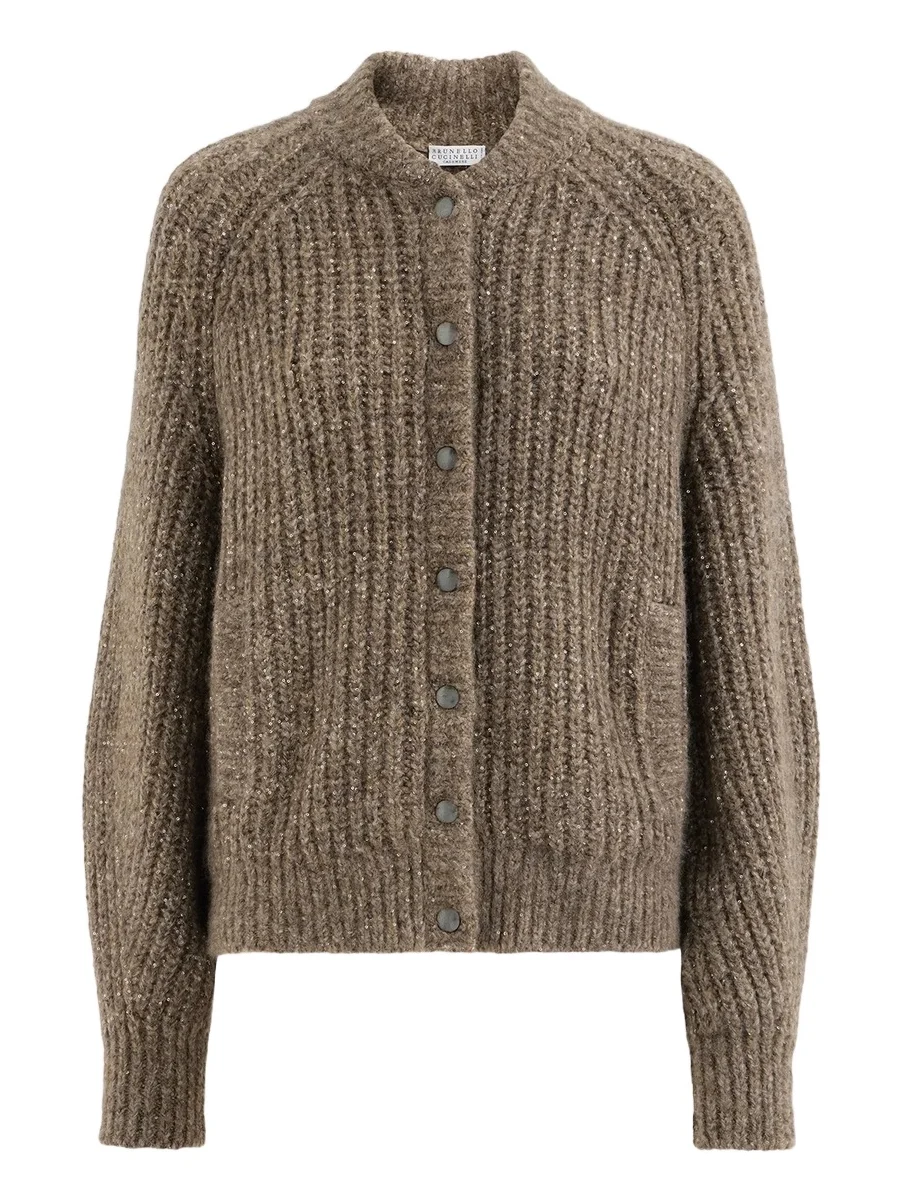 Women's Dazzling Cashmere and Silk English Rib Cardigan