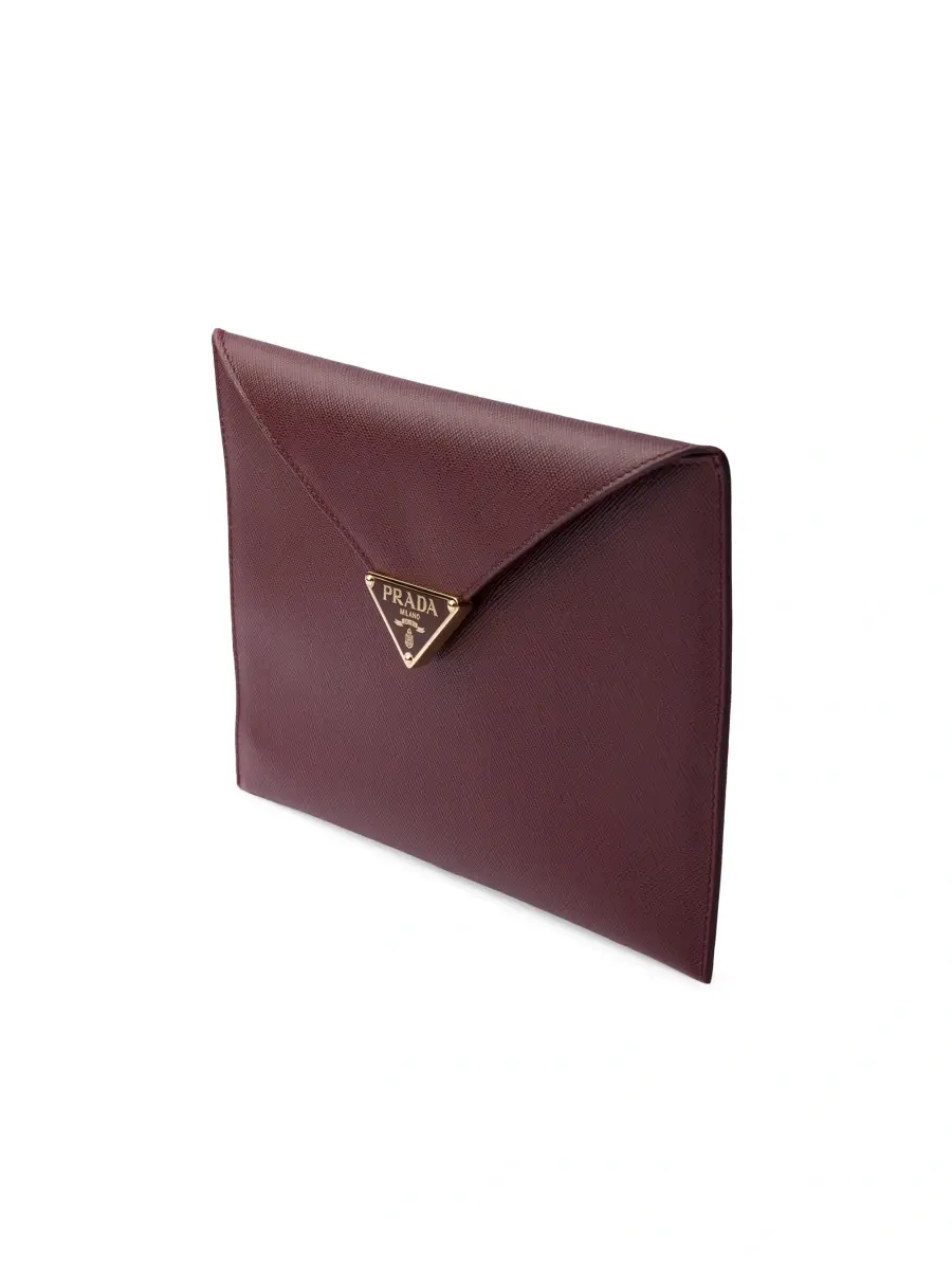 Prada Women's Saffiano Leather Envelope Clutch | Thumbnail 3