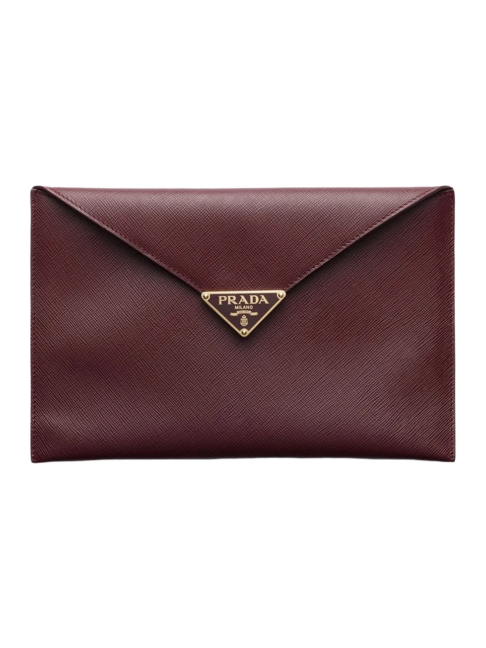 Prada Women's Saffiano Leather Envelope Clutch