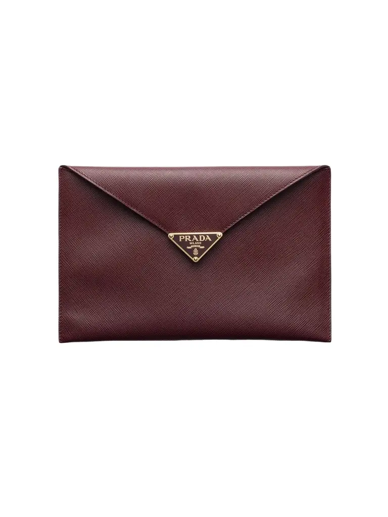 Women's Saffiano Leather Envelope Clutch Women's Saffiano Leather Envelope Clutch