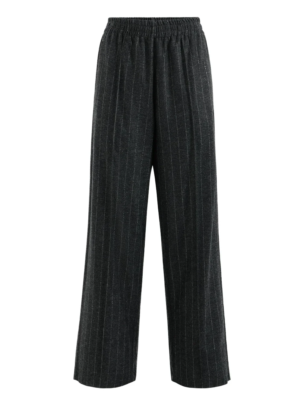 Women's Comfort Virgin Wool Dazzling Chalk Stripe Track Trousers