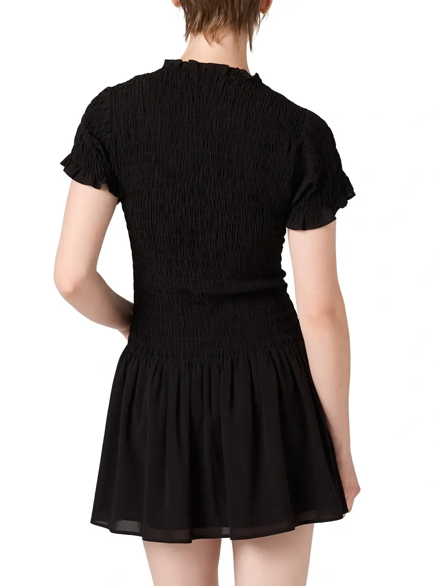 Miu Miu Women's Georgette Mini-Dress | Thumbnail 3 Miu Miu Women's Georgette Mini-Dress | Thumbnail 3