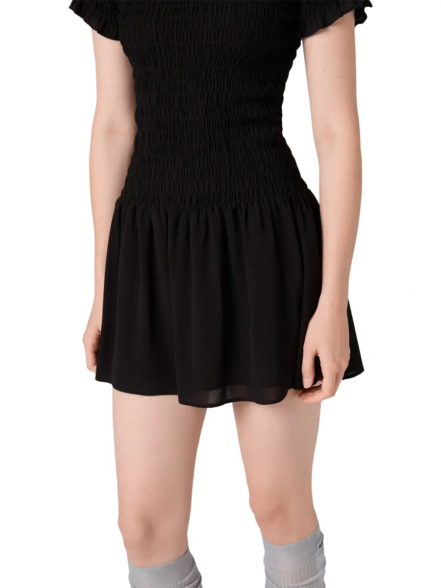 Miu Miu Women's Georgette Mini-Dress | Thumbnail 5 Miu Miu Women's Georgette Mini-Dress | Thumbnail 5