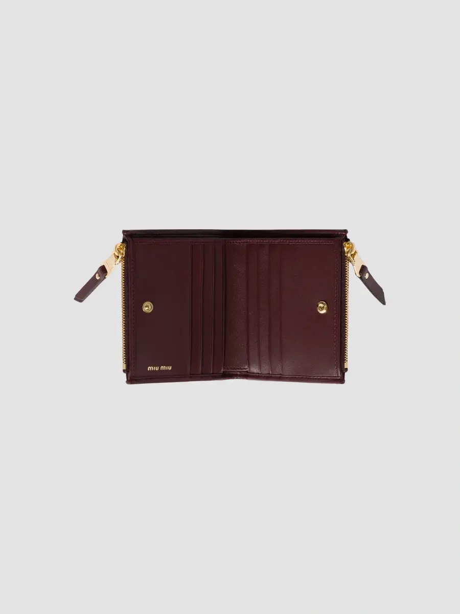 Miu Miu Women's Matelassé Nappa Leather Small Wallet | Thumbnail 2 Miu Miu Women's Matelassé Nappa Leather Small Wallet | Thumbnail 2