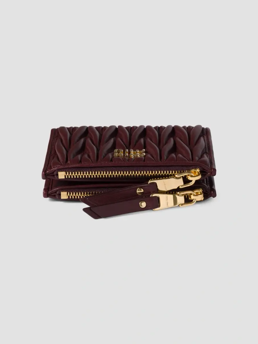 Miu Miu Women's Matelassé Nappa Leather Small Wallet | Thumbnail 4 Miu Miu Women's Matelassé Nappa Leather Small Wallet | Thumbnail 4