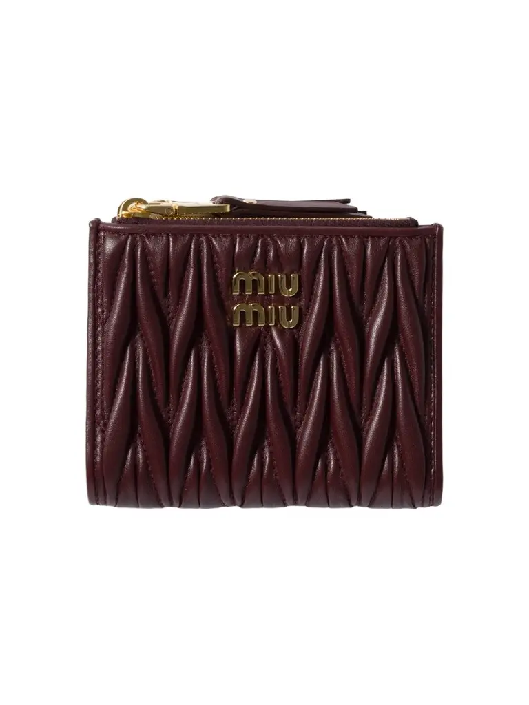 Women's Matelassé Nappa Leather Small Wallet Women's Matelassé Nappa Leather Small Wallet