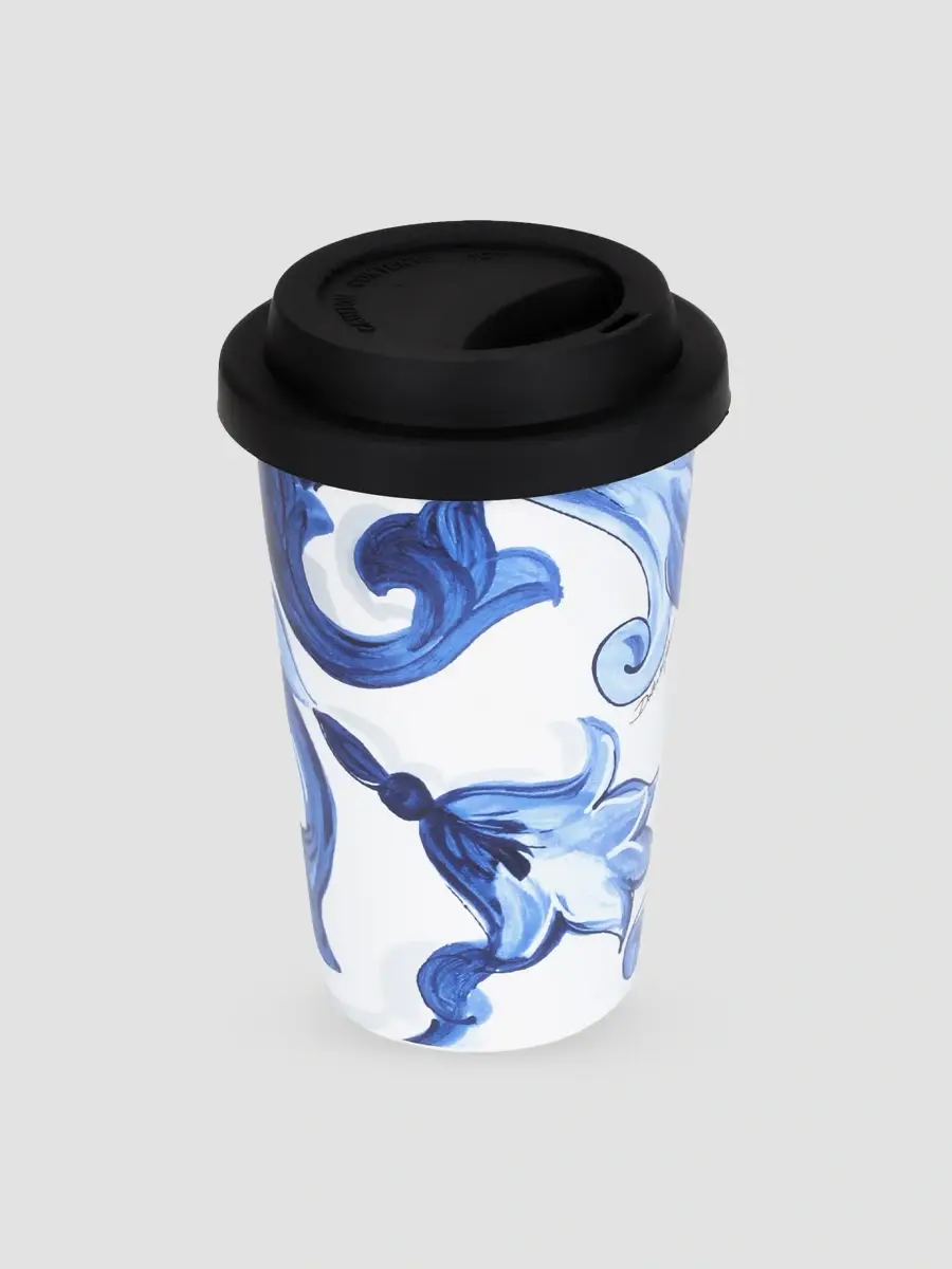 Dolce & Gabbana Blue Mediterraneo Ceramic Travel Mug | Thumbnail 2 Dolce & Gabbana Blue Mediterraneo Ceramic Travel Mug | Thumbnail 2