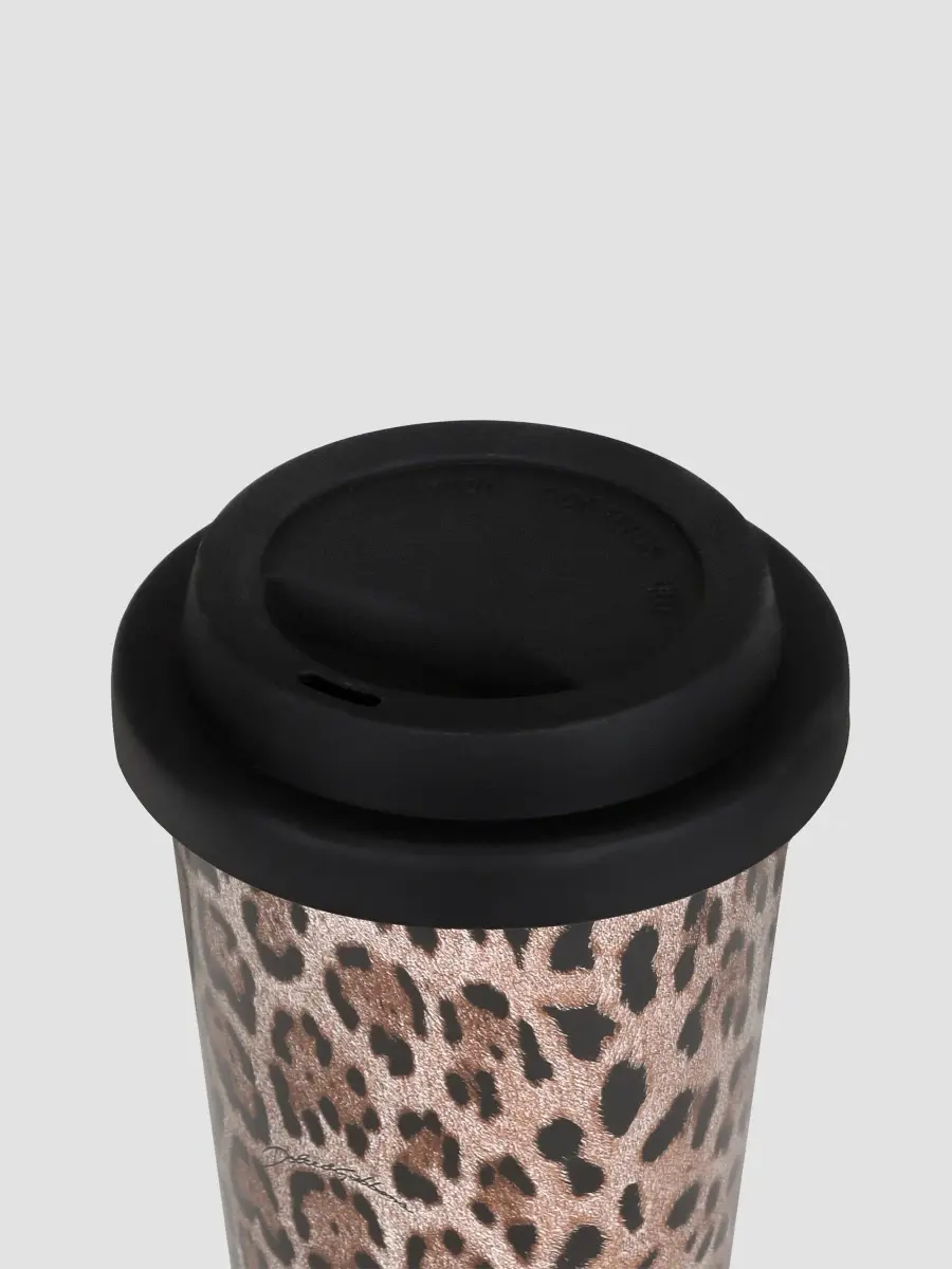 Dolce & Gabbana Leopard-Print Ceramic Travel Mug | Thumbnail 3 Dolce & Gabbana Leopard-Print Ceramic Travel Mug | Thumbnail 3