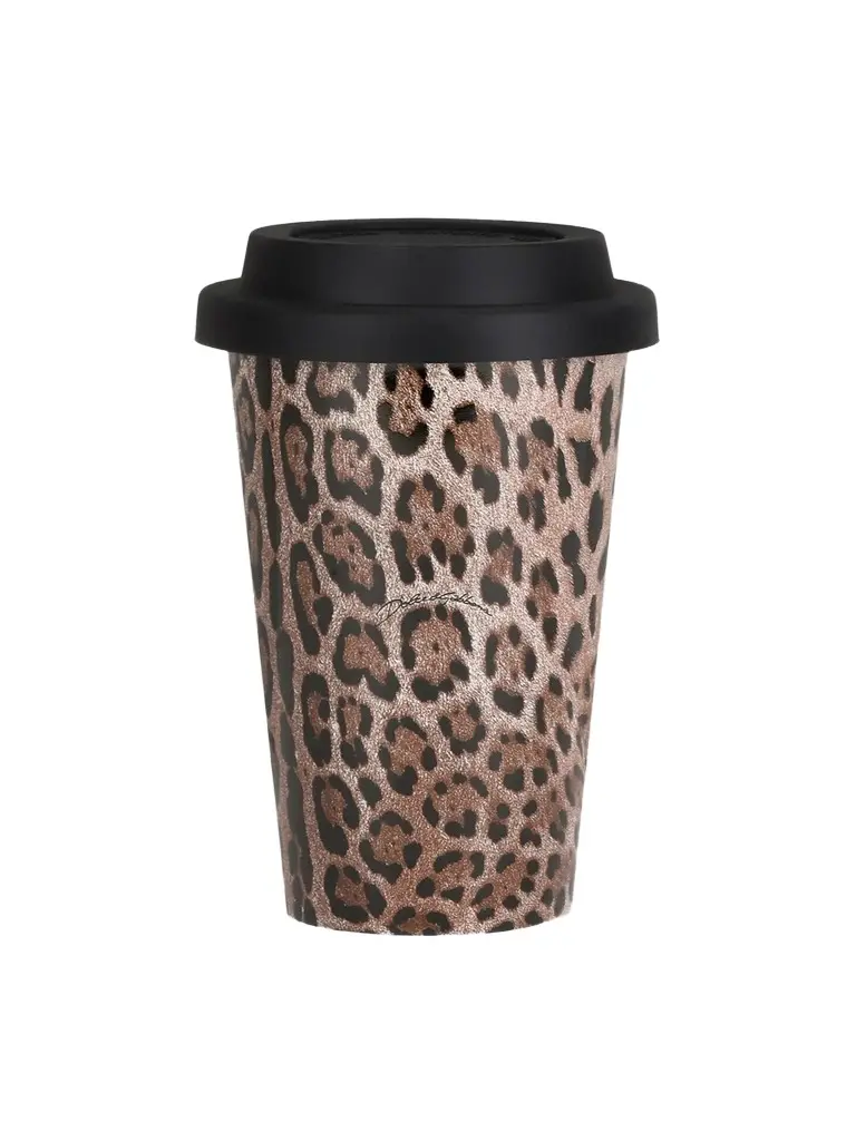 Dolce & Gabbana Leopard-Print Ceramic Travel Mug