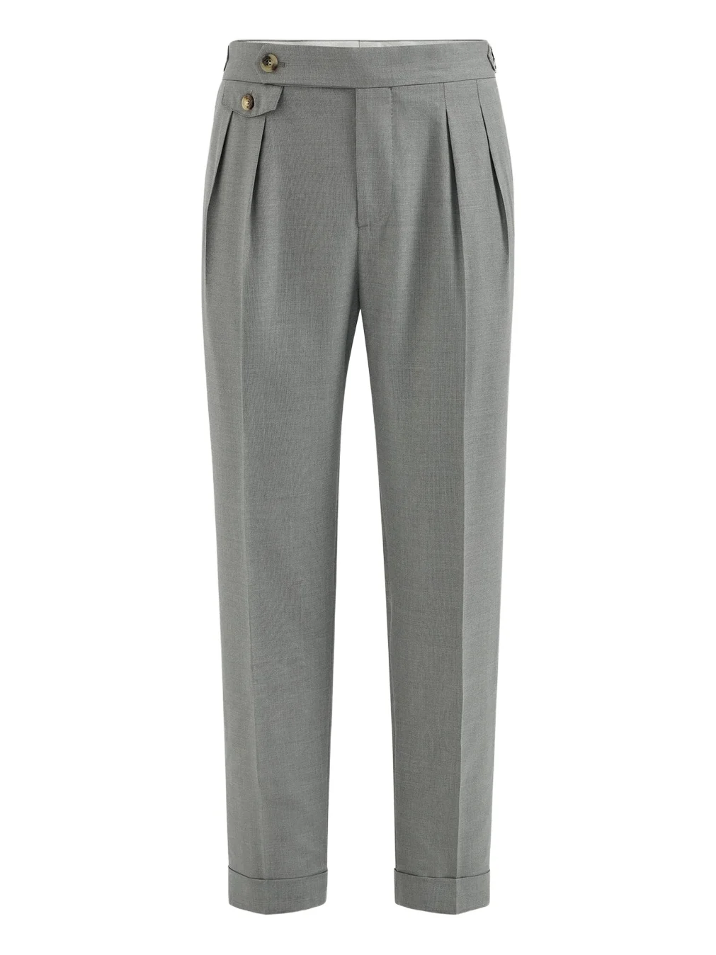 Brunello Cucinelli Men's Virgin Wool and Silk Lightweight Hopsack Trousers