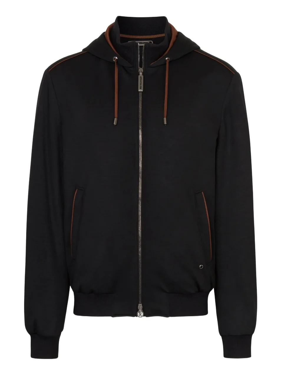 Stefano Ricci Men's Wool Hooded Zip Blouson Sweater