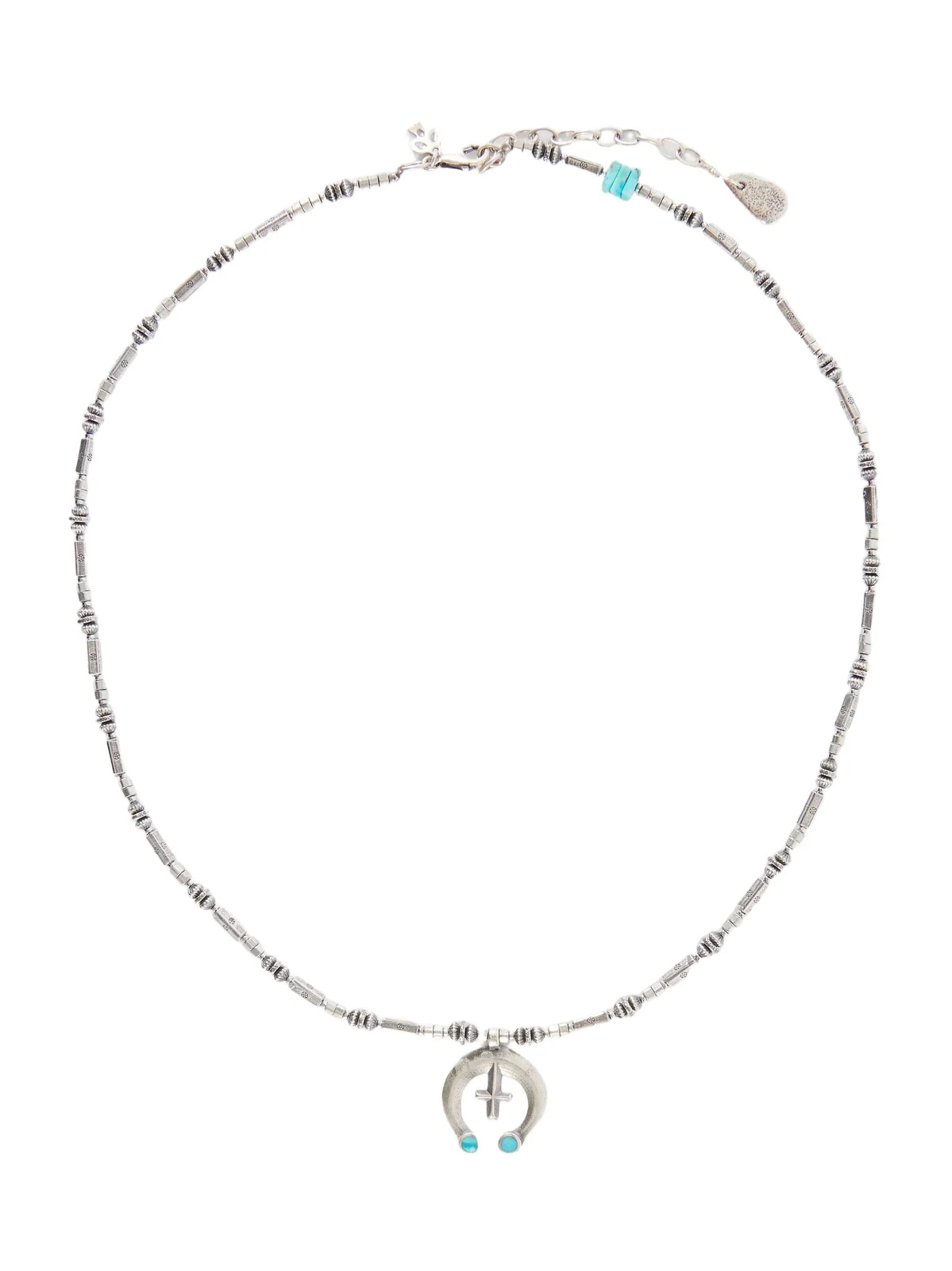 Peyote Bird High Desert Sterling Silver Multi-Stone Necklace - Men