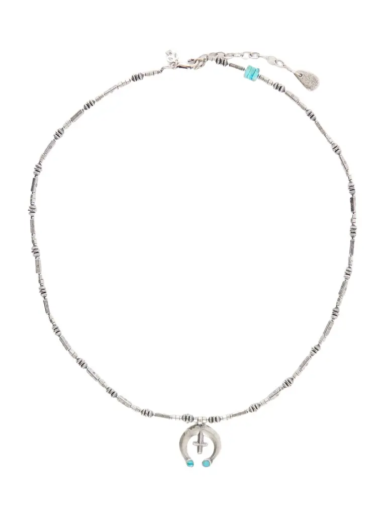 Peyote Bird High Desert Sterling Silver Multi-Stone Necklace - Men