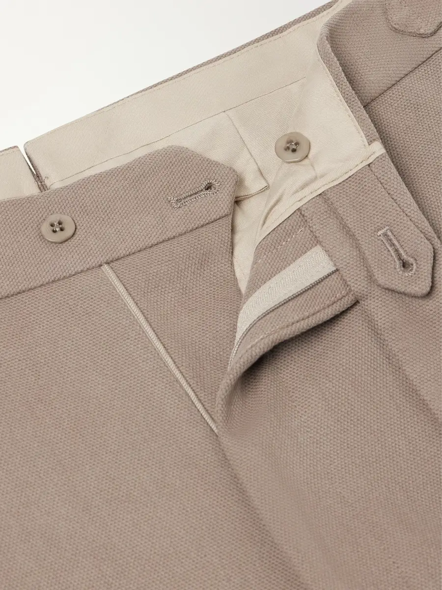Stòffa Straight-Leg Pleated Cotton-Twill Trousers - Men | Thumbnail 6