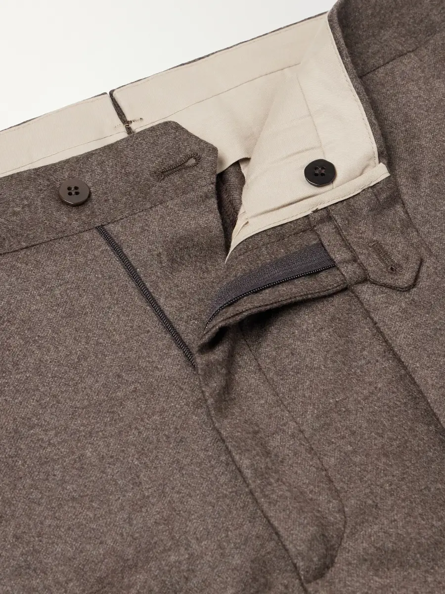 Stòffa Straight-Leg Wool and Cashmere-Blend Flannel Trousers - Men | Thumbnail 6 Stòffa Straight-Leg Wool and Cashmere-Blend Flannel Trousers - Men | Thumbnail 6