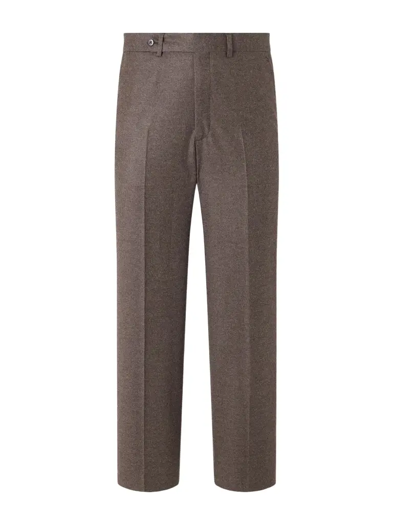 Stòffa Straight-Leg Wool and Cashmere-Blend Flannel Trousers - Men