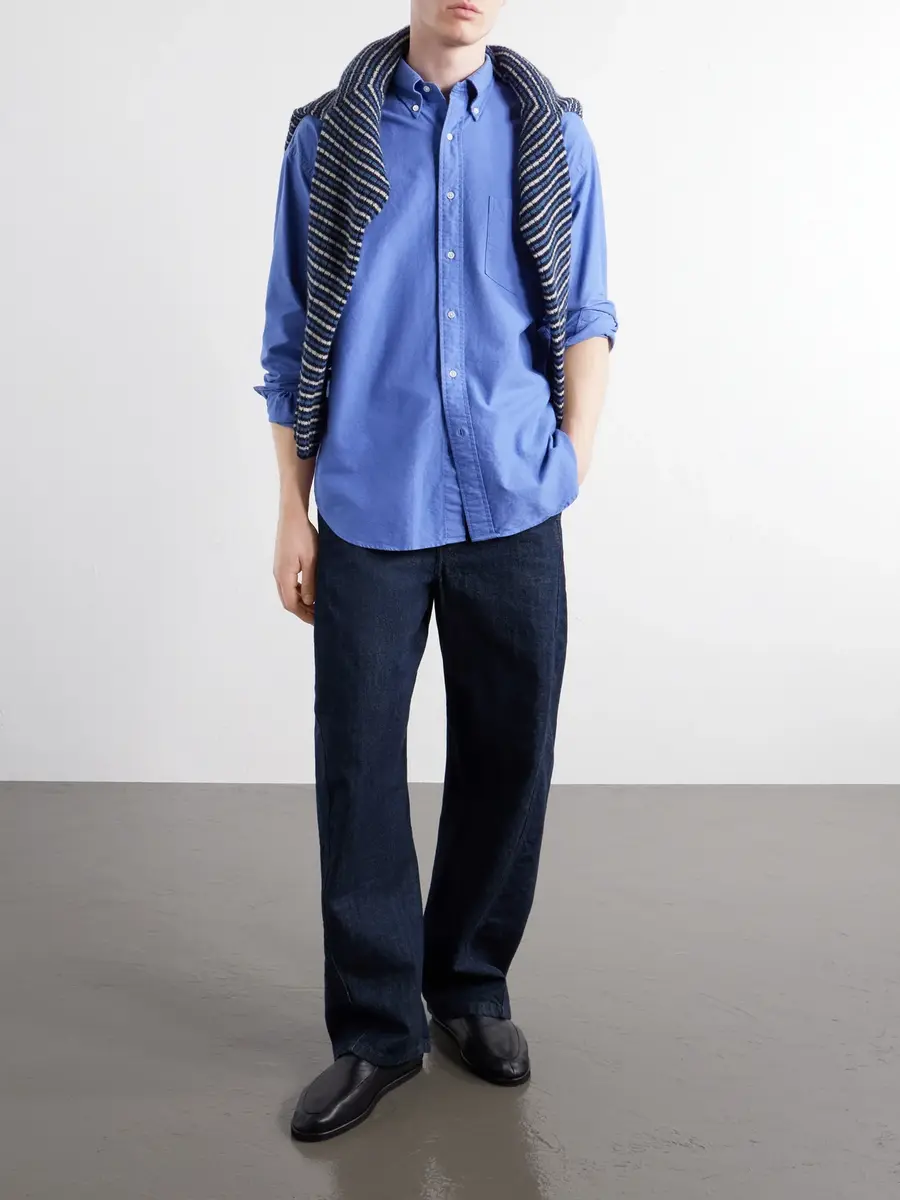 Graphpaper Cotton-Oxford Shirt - Men | Thumbnail 2 Graphpaper Cotton-Oxford Shirt - Men | Thumbnail 2