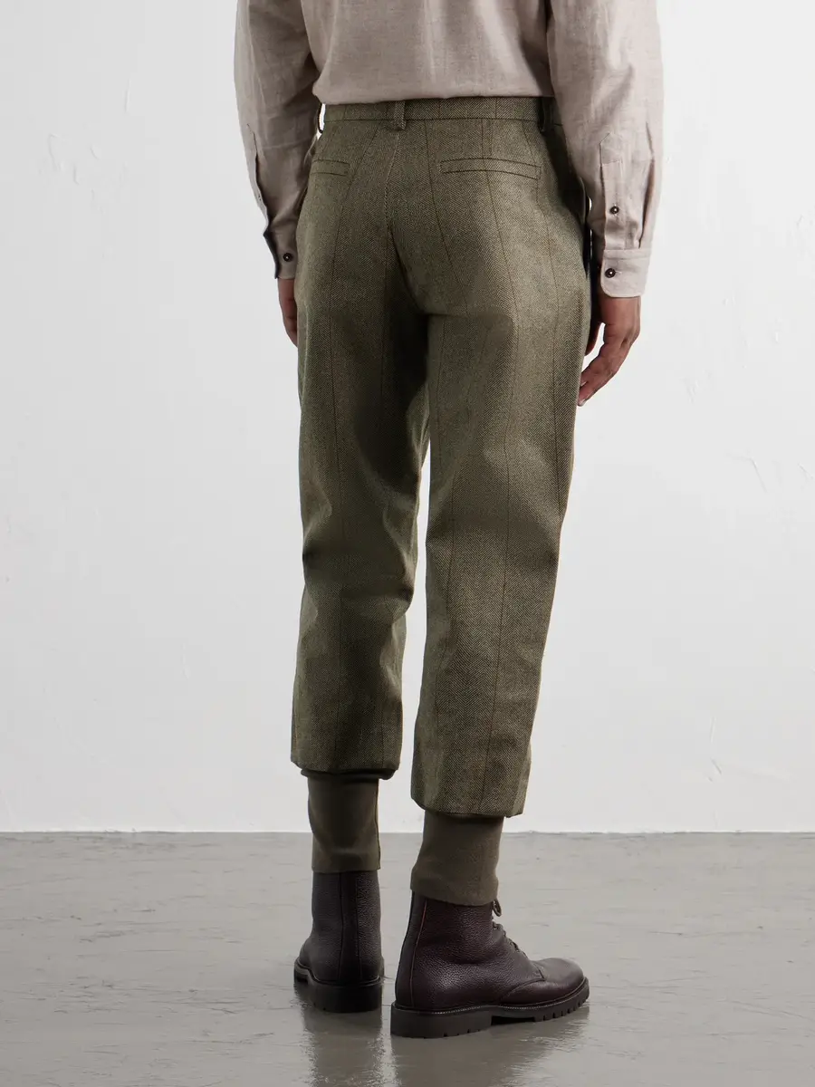Purdey Herringbone Wool-Blend Tweed Trousers - Men | Thumbnail 5 Purdey Herringbone Wool-Blend Tweed Trousers - Men | Thumbnail 5