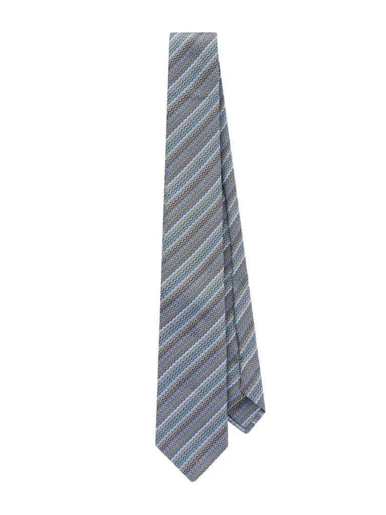 Missoni 7cm Crochet-Knit Silk Tie - Men