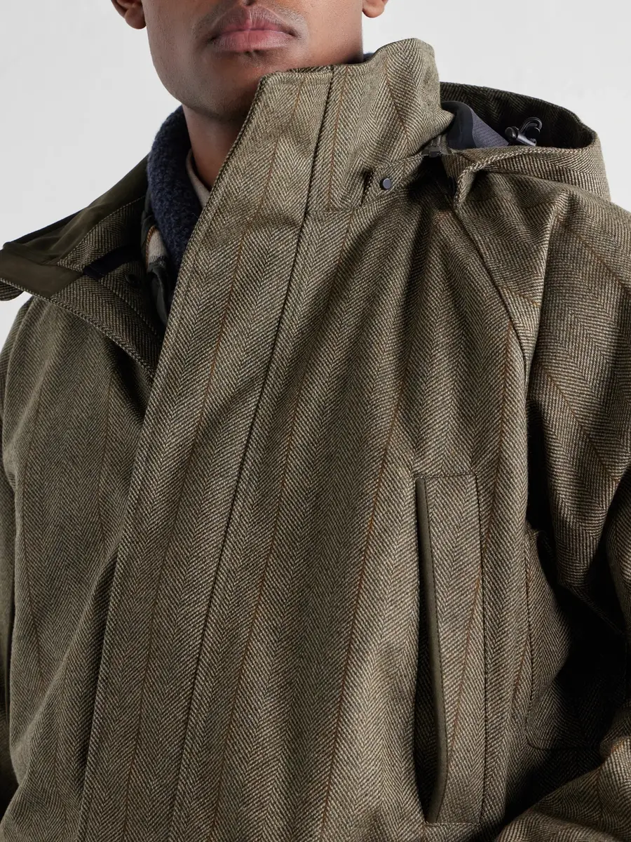 Purdey Hooded Shell-Tweed Field Jacket - Men | Thumbnail 6