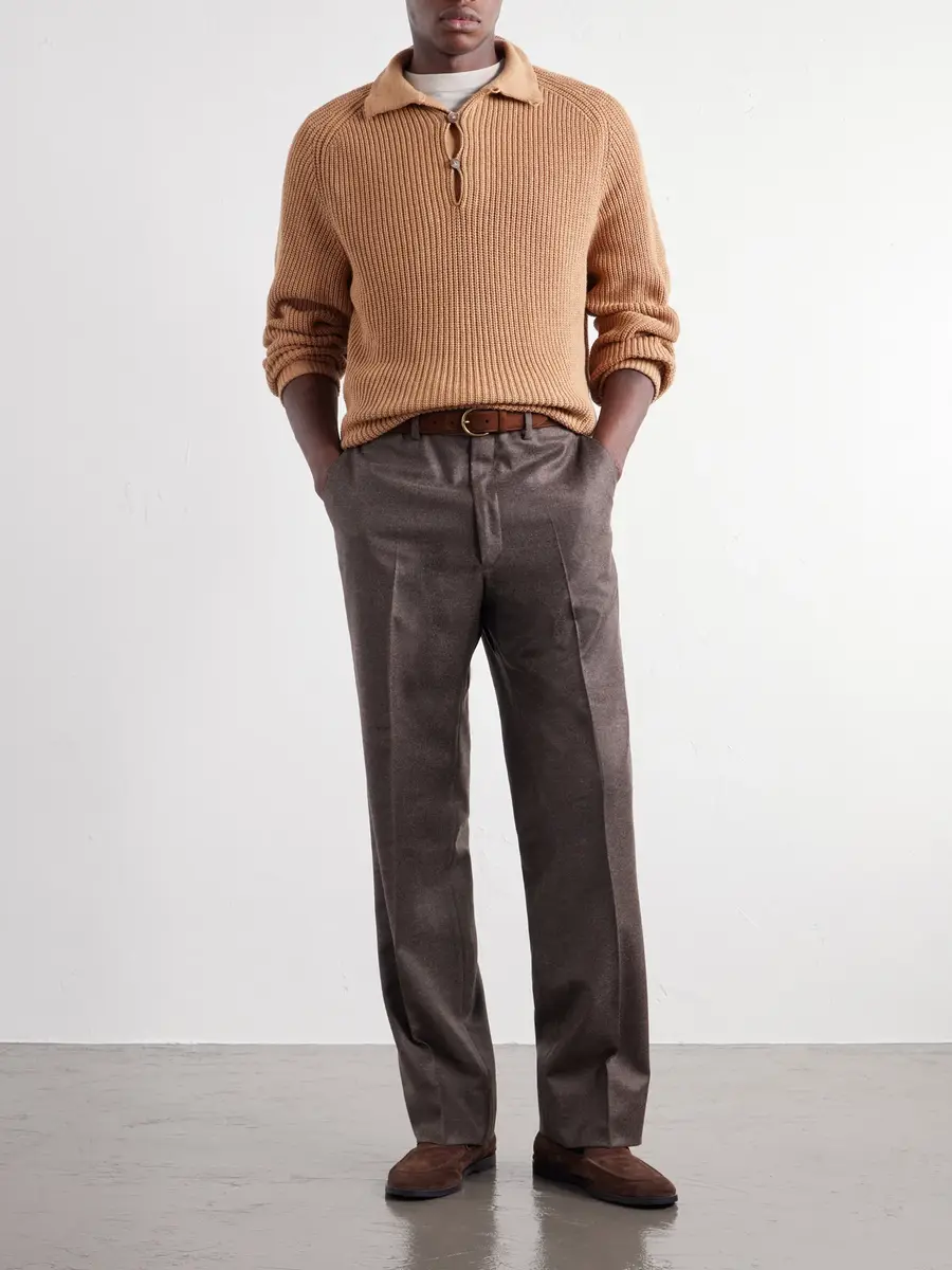 Stòffa Ribbed Foxfibre® Cotton Sweater - Men | Thumbnail 2 Stòffa Ribbed Foxfibre® Cotton Sweater - Men | Thumbnail 2